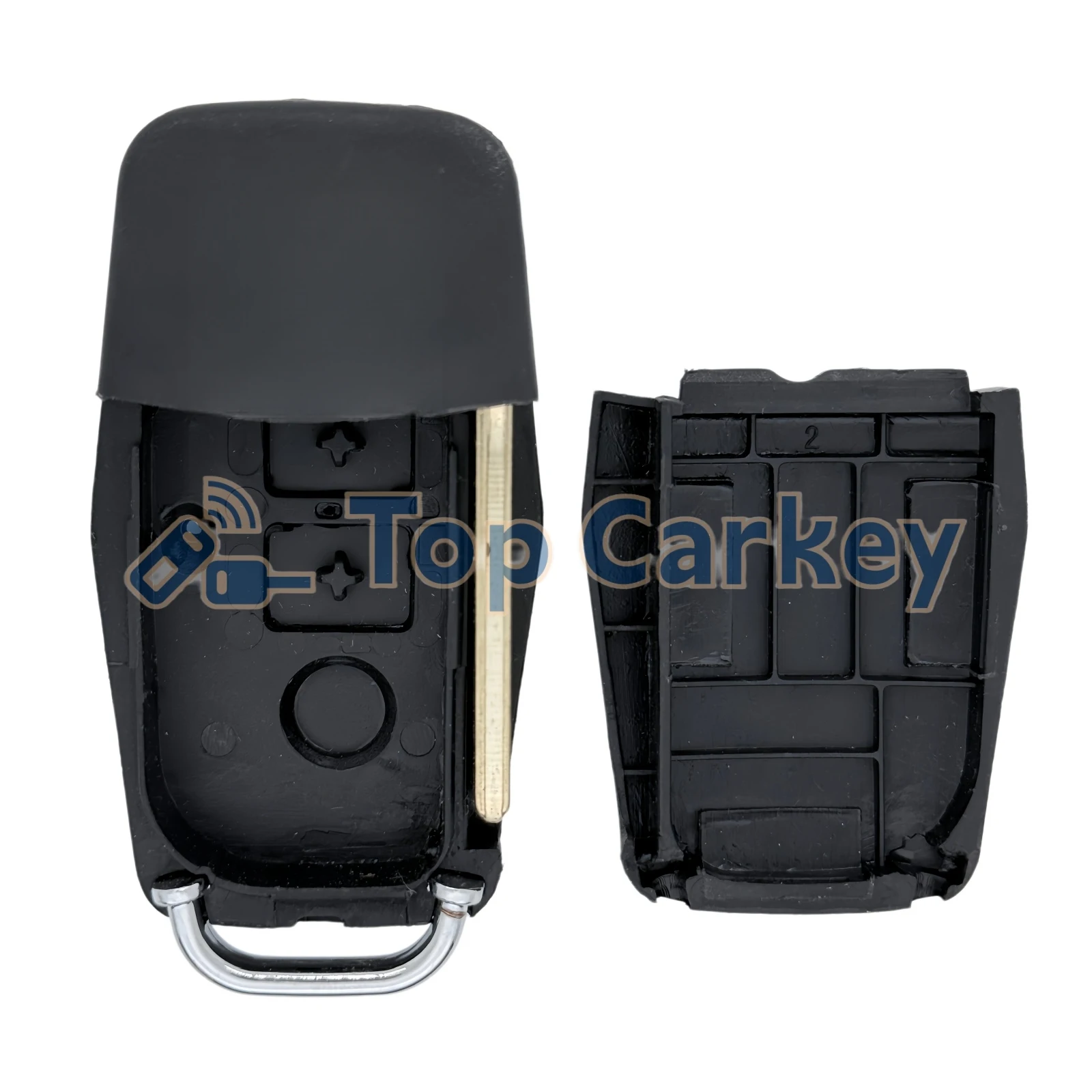 TopCarkey Replacement Flip Remote Key Shell Fob Housing Case for SINOTRUK HOWO T7H TH7 TX T5G Heavy Duty