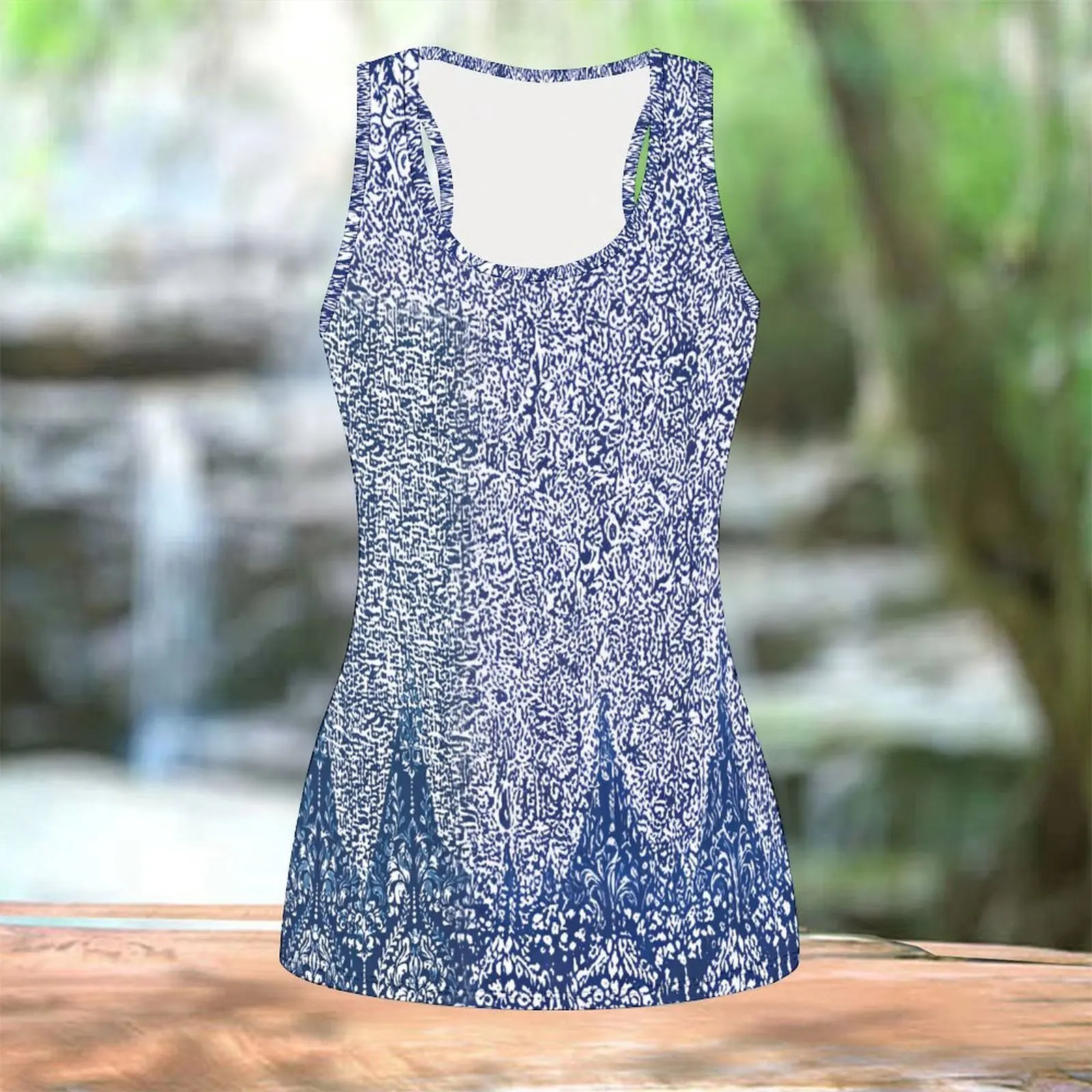 Round Neck Sleeveless Tee Ladies Printing Vest Beach Vacation Tops Elegance Tank Top Fashion Clothes