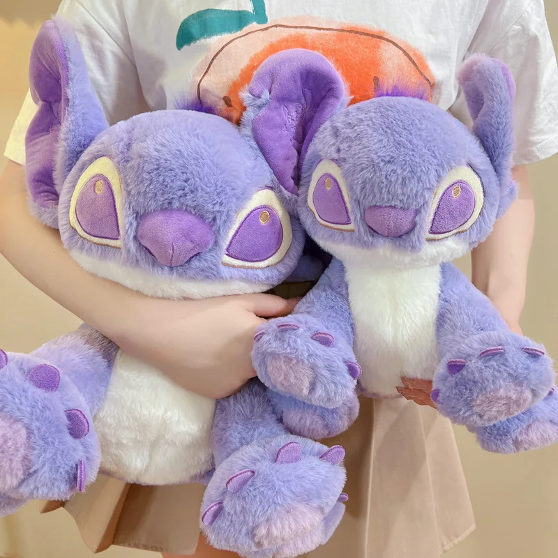 Disney-Jouet en peluche au point violet, beurre CAN et Stitch, chiffon au beurre, cadeau de vacances