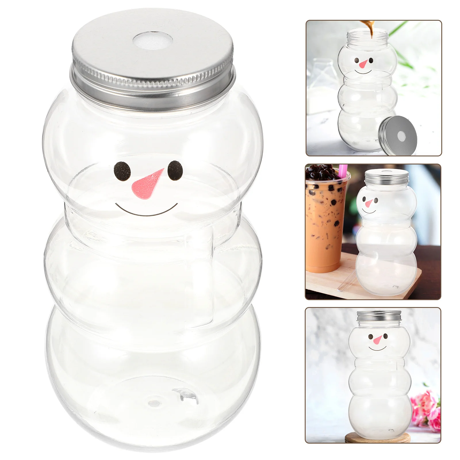 

10pcs Juice Bottles Portable Pet Drinking Bottles Flat Bottom For Milk Tea Fresh Juice Outdoor Use Empty Containers