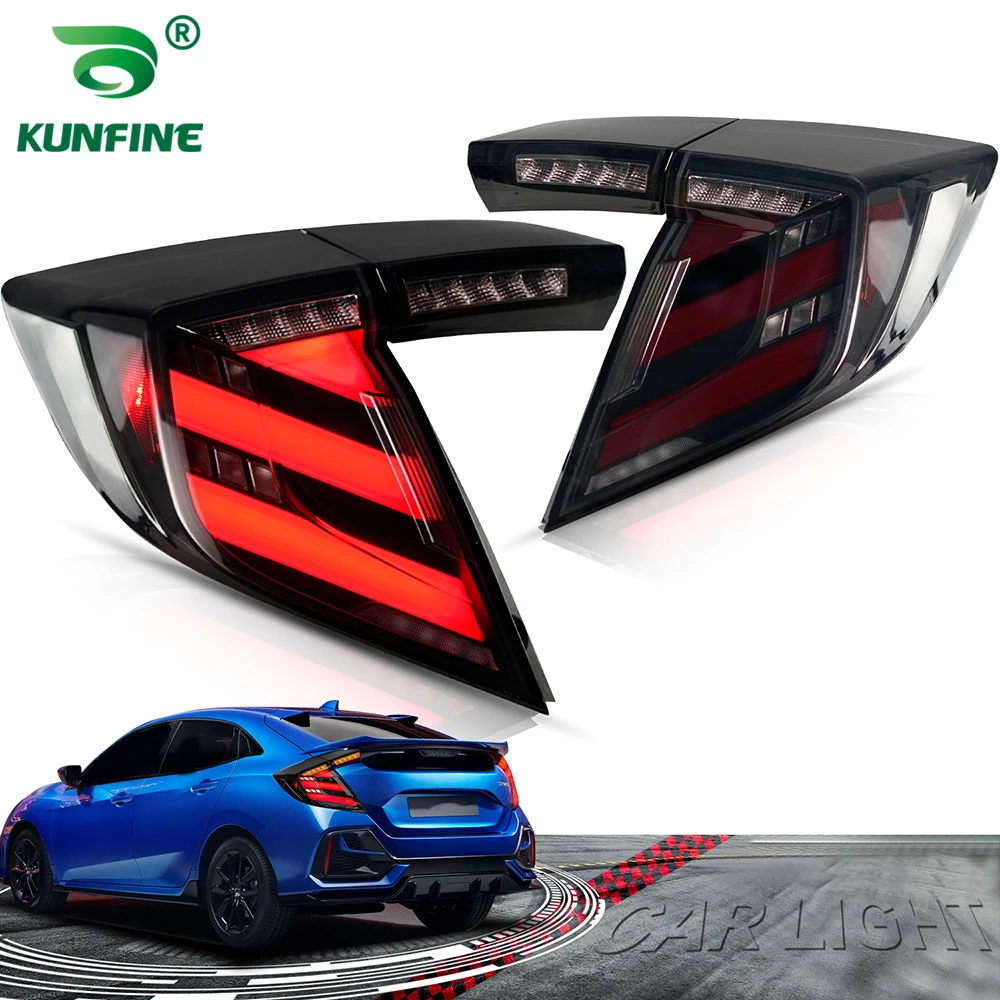 Pair Of Car Tail Light Assembly For Honda Civic Hatchback FK7 FK8 FK4 TYPE-R 2016-2021 LED Brake Signal light Car led Tail light