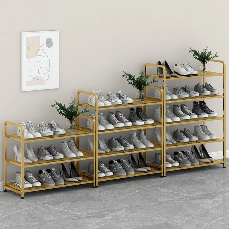 

Shelf Dust-proof Storage Shoe Cabinet Porch Home Door Multi-layer Wrought Iron Simple Shoe Rack Shoe Rack Organizer Furniture