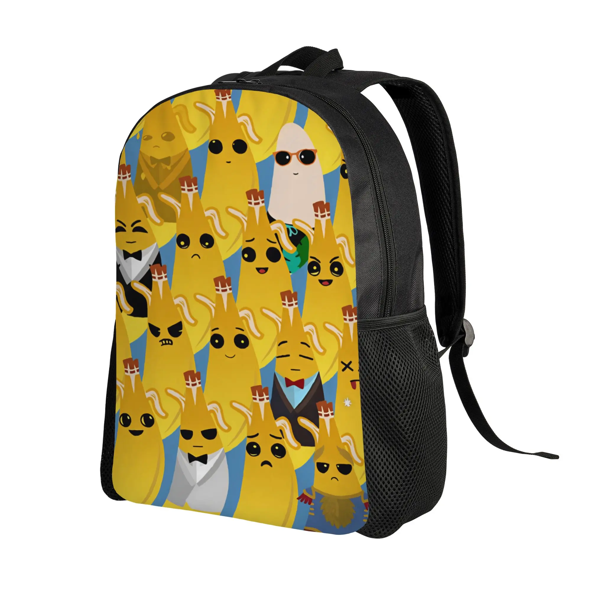 Peely Victory Royale Banana  Backpack  Student Polyester College Backpacks Lightweight Kawaii School Bags Rucksack