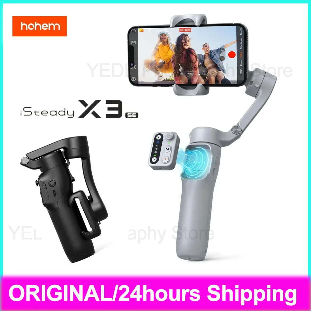 Hohem iSteady X3 SE стабилизатор подвеса для мобильных портативных 3-осевых складных телефонов карданный подвес с дистанционным управлением, вращение на 360 градусов