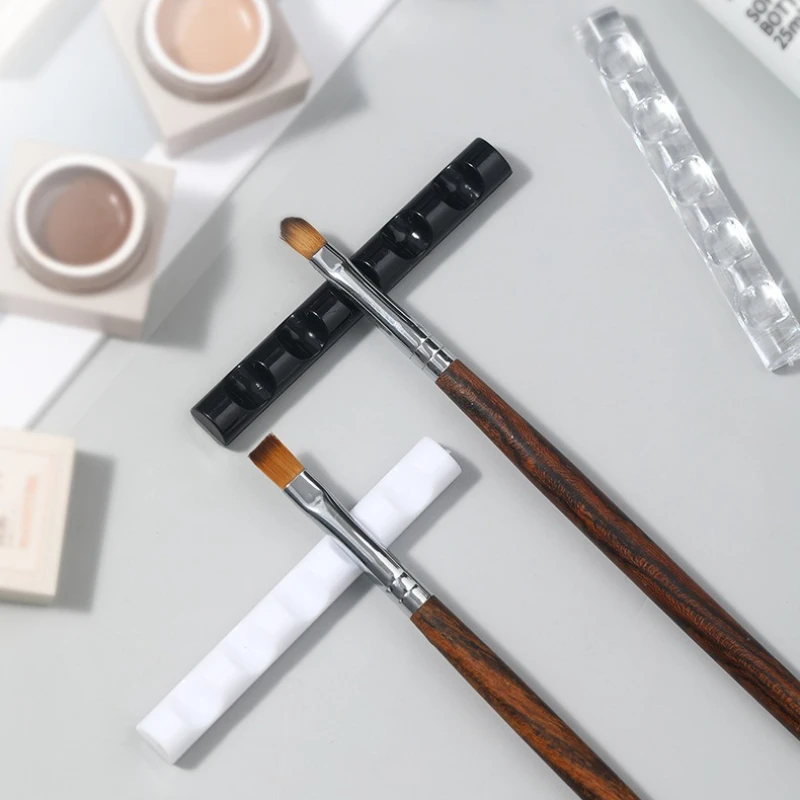 

Colorful Resin Clear Nail Brush Rack Gel Brush Display Stand Transparent Crystal Resin Gel Brush Display Holder Manicure Tools