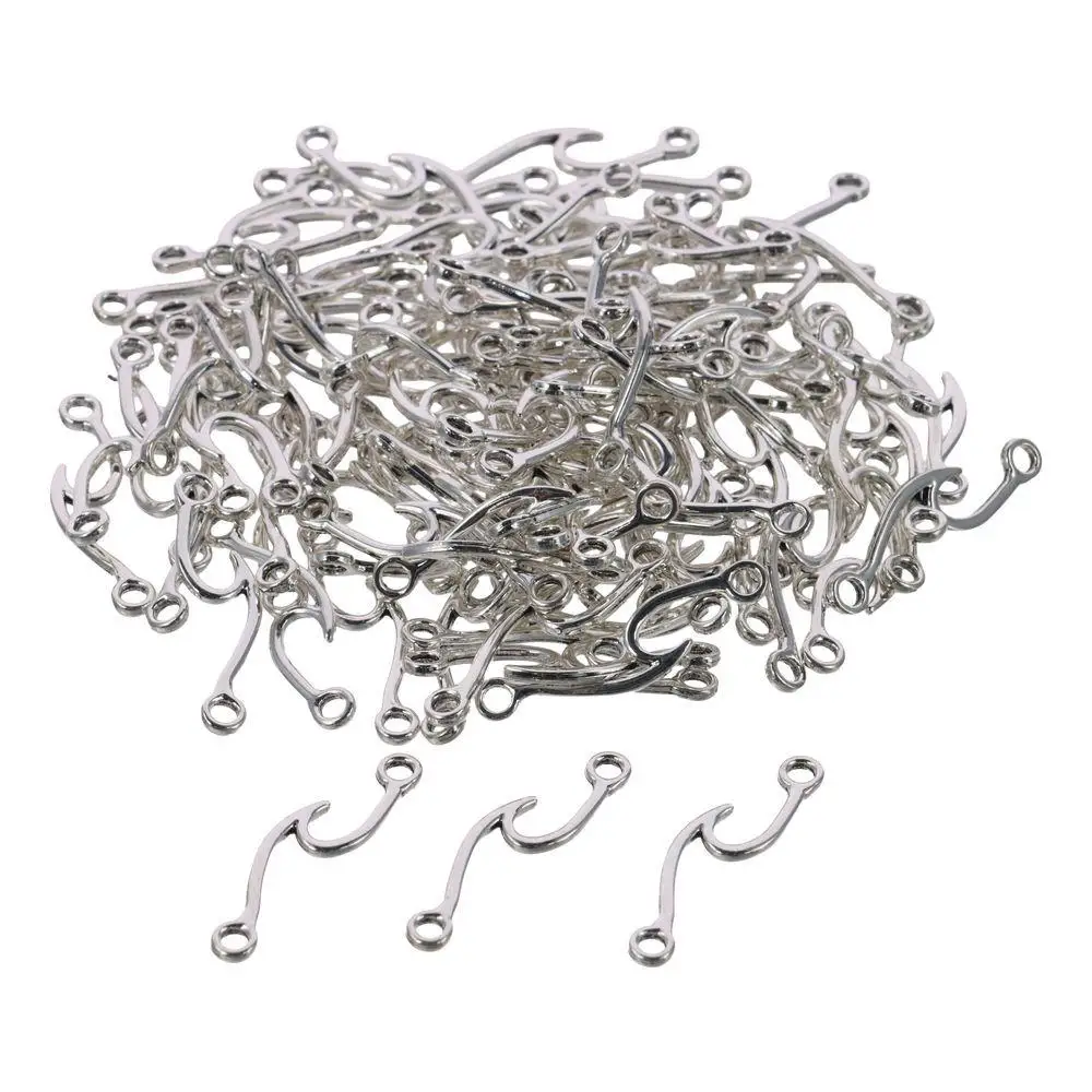 Dijes de conector de onda de aleación, colgante de conector de onda, Bullk colgantes de plata, dijes de onda, artesanías hechas a mano, amantes