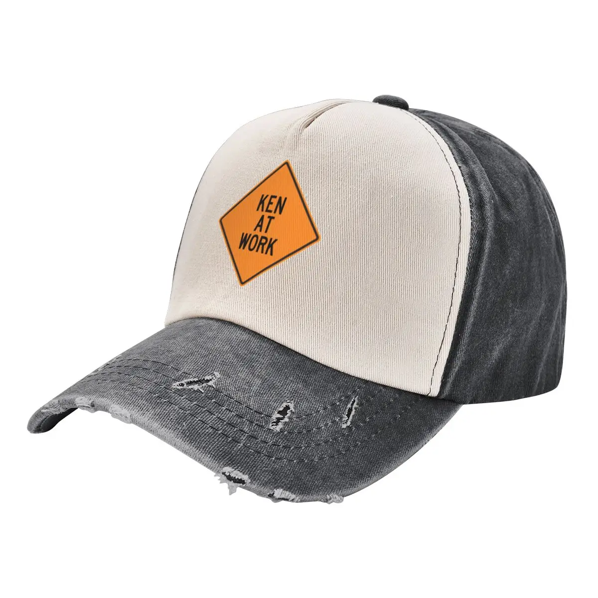 

Ken at Work Funny Personalized Warning Sign Baseball Cap designer cap Men Golf Wear Women's
