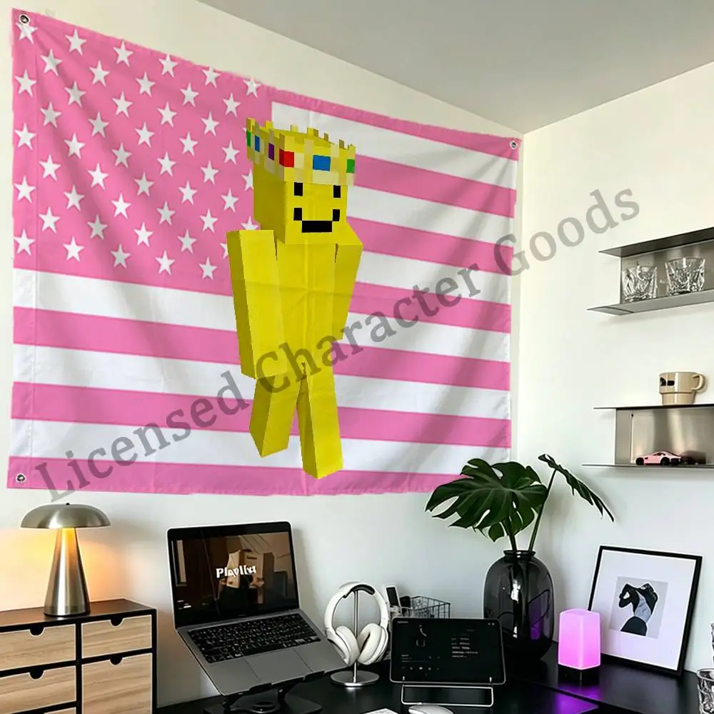 P-PrinceZam Flag Trendy Printed Extra Large Size Festival Party Garden Decor Accessory Hanging Banner