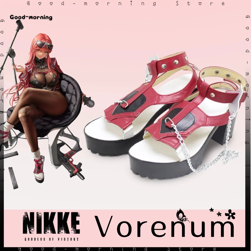 

New Game NIKKE Vorenum Cosplay Shoes Halloween party Women Role Play Custom Made Shoes Vorenum