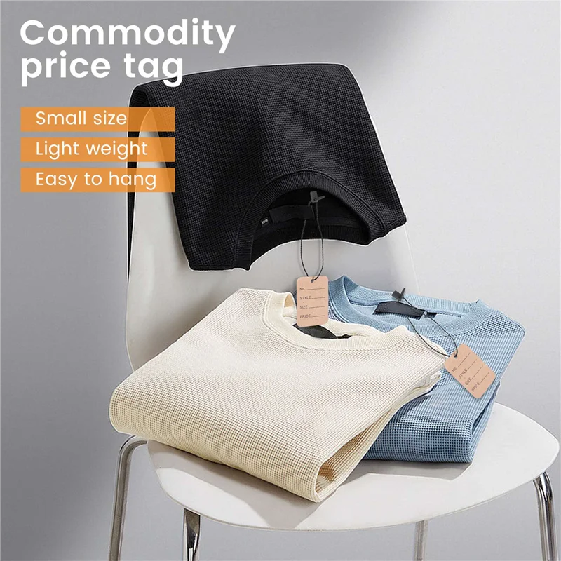 LICE-1000 шт. ценники и веревка для подвешивания, бирки для одежды, бирки для маркировки одежды, бирки для разметки одежды, бирки для магазинов