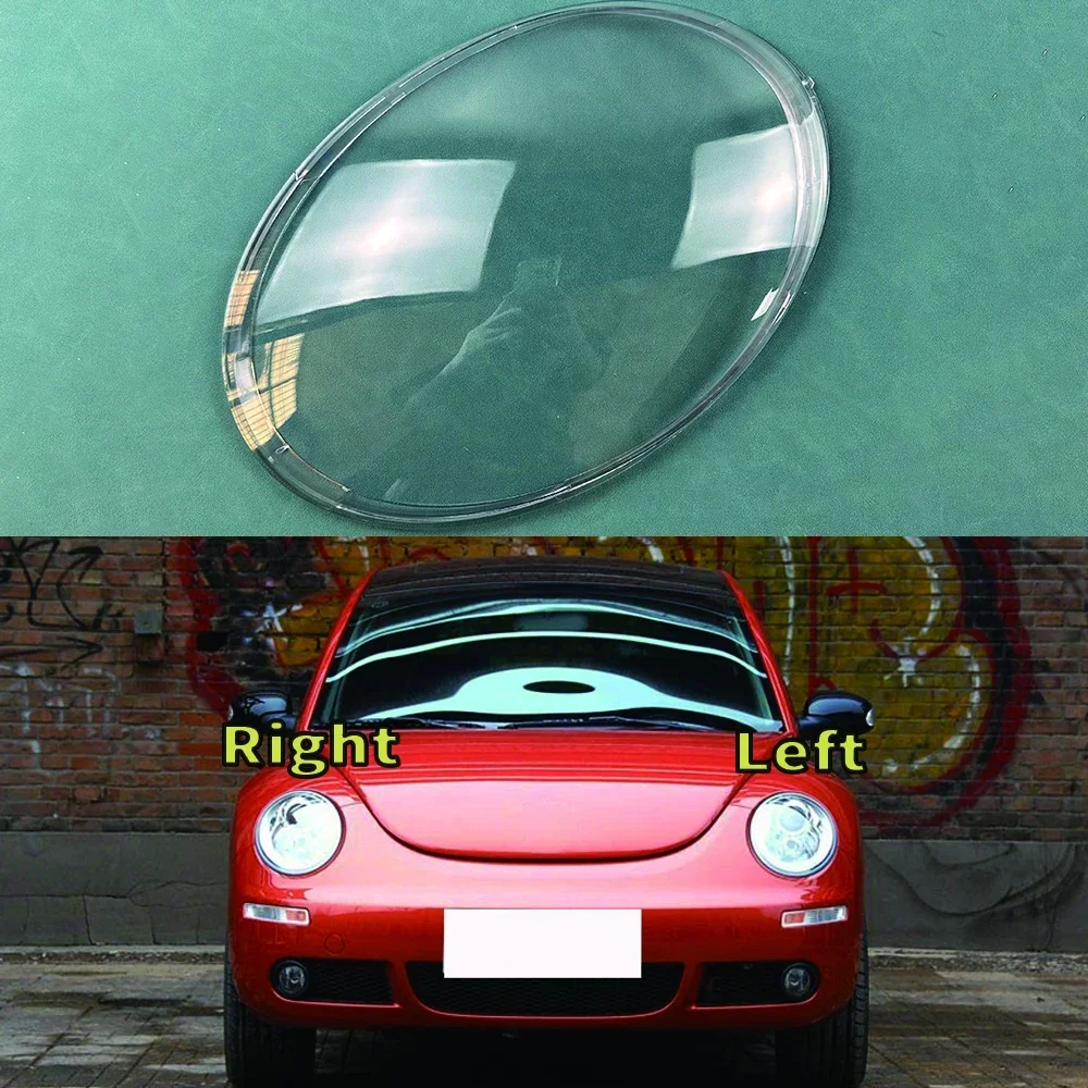 

For VW Beetle 2003-2012 Headlamp Cover Transparent Lamp Shade Headlight Shell Lens Plexiglass Replace Original Lampshade