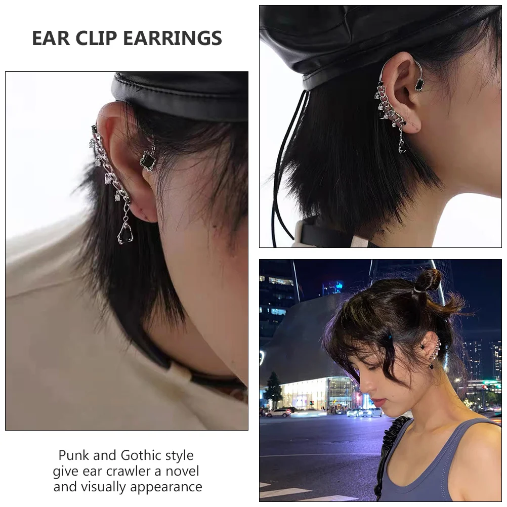 

2Pcs Non-Piercing Ear Wrap Cartilage Clip Retro Metal Ear Cuff Earrings for Daily Formal Occasions Cartilage Wrap Clip