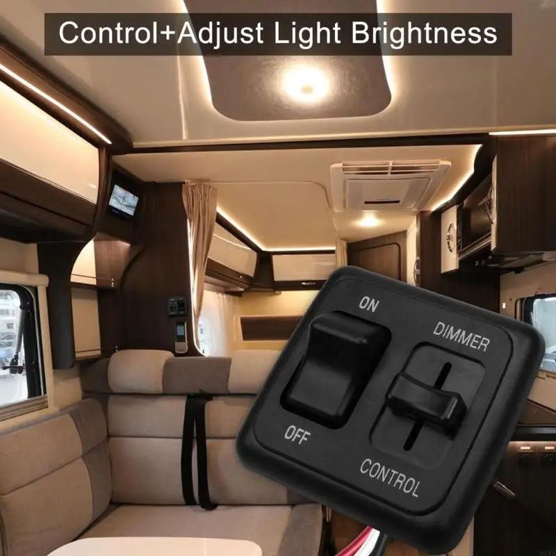 2025 مفتاح DC12V DIMMER جديد لمصابيح الهالوجين والأضواء المتوهجة الإضاءة الداخلية التي توفر تركيبًا بسيطًا #4