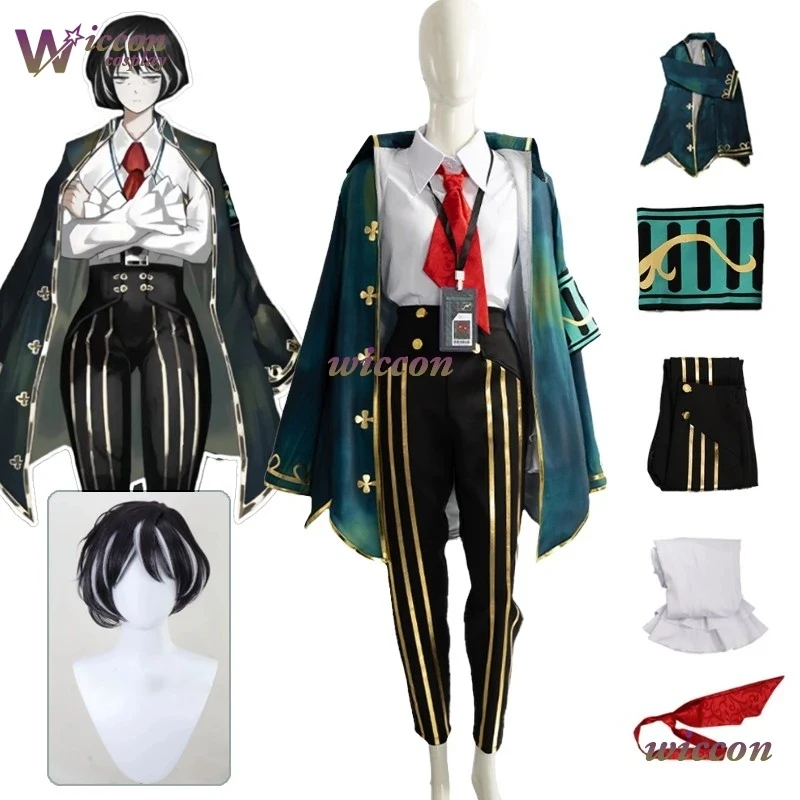

g'7,n\5;e,8\v,5/Uniform Game Library Of Ruina Cosplay Costume Full Set Moses Wig Adult Women Men Hallowef;4'v.7/n\