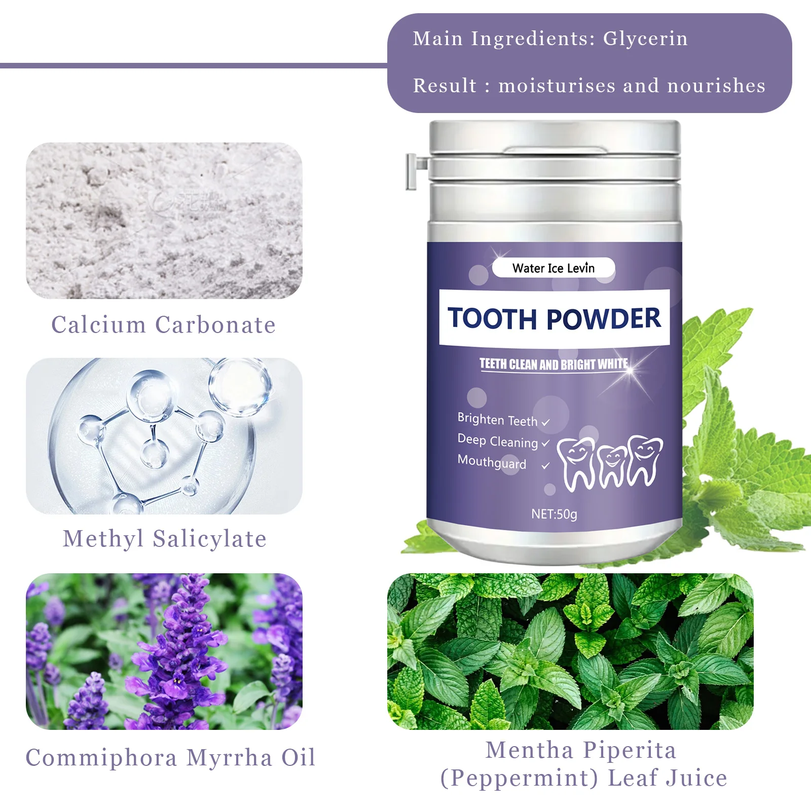 pearl tooth powder fresh breath teeth yellow stain cleaning powder oral care tooth cleaning powder wholesale - view 2