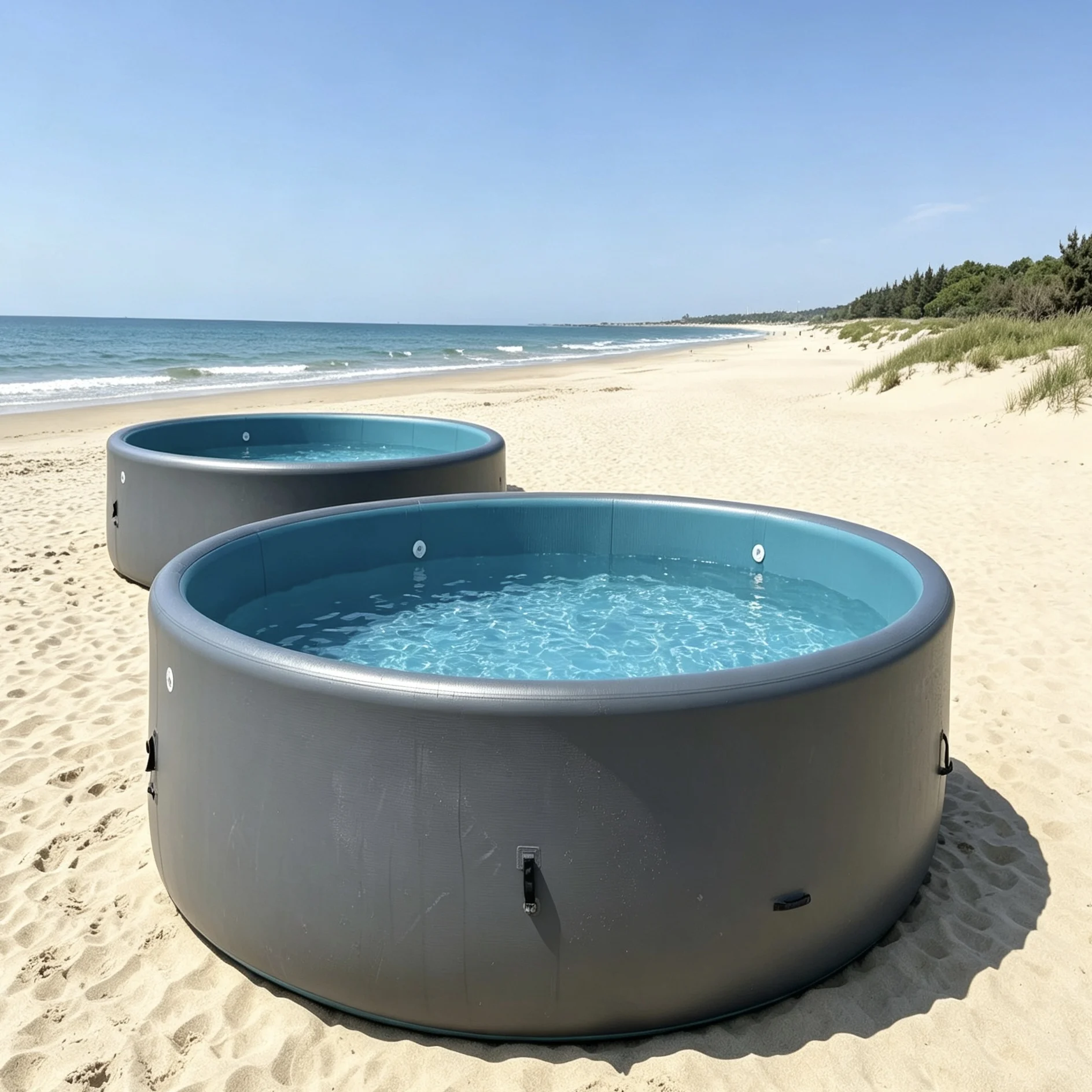 Global Delivery Rigid Inflatable Pool High Pressure Drop-Stitch Construction Stable Portable Ground Pool Luxury Resort Children