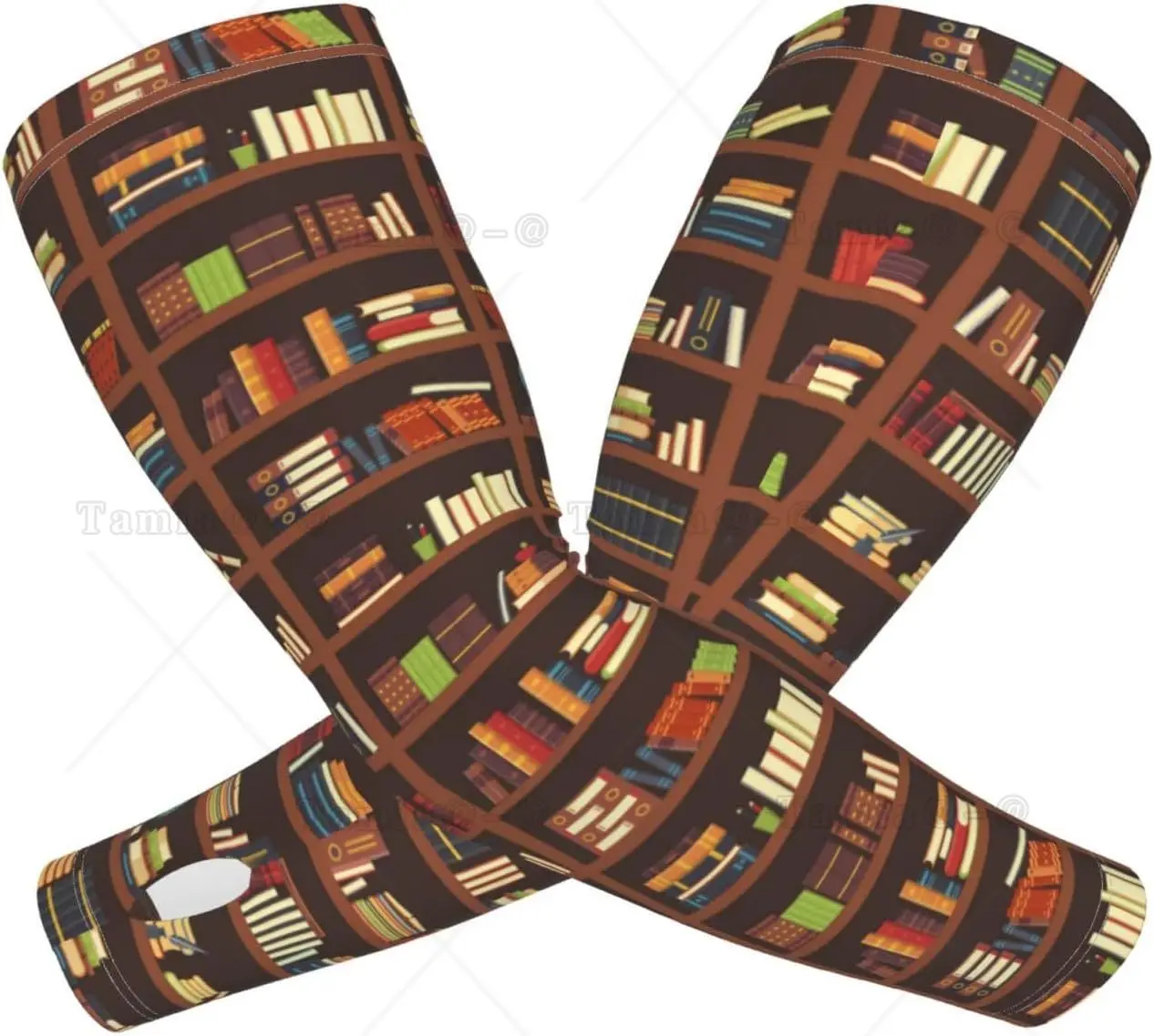 Funny Arm Sleeves Books Arm Cover Library Cooling Arm Sleeves for Sports Hiking Outdoor