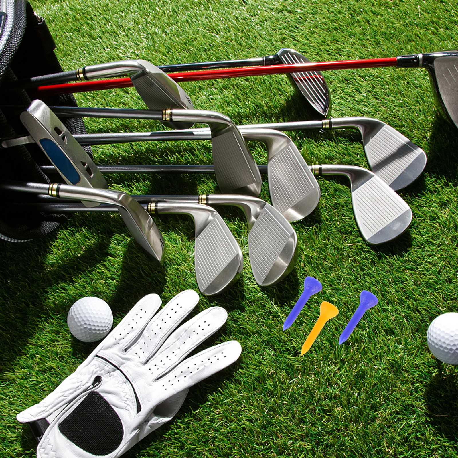 

100 Pcs Golf Plastic Tees Assorted Sizes Ball Stud Accessories for Men Colors
