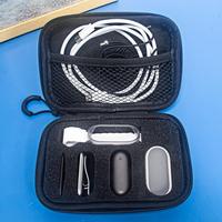 For Plaud NotePin AI Nylon Storage Bag Wearable Voice Recorder Simple Storage Box Data Cable Earphone Storage Anti-fall Portable