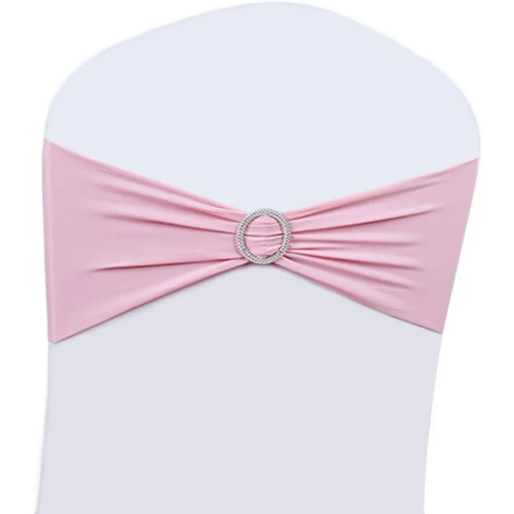 

100 Pack Wedding Chair Decors: Stretch Bows and Sashes for Elegant Party Settings