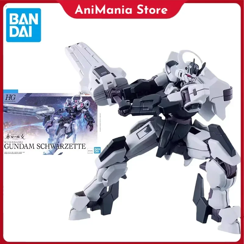 

Bandai оригинальный GUNDAM аниме HG 1/144 ведьма из Mercury SCHWARZETTE фигурку игрушки Коллекционная модель подарки для детей