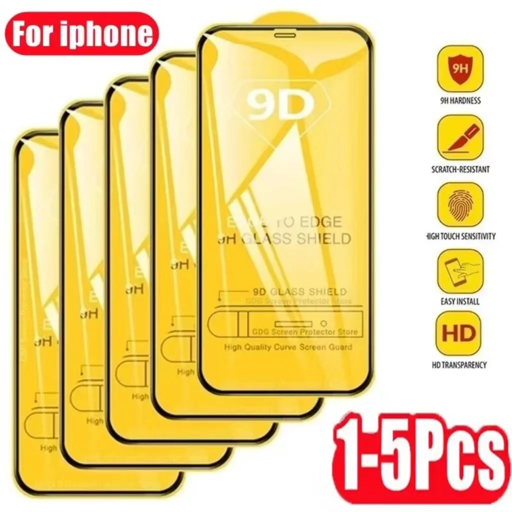 Tempered Glass for iPhone 11 13 12 14 15 Pro Max Screen Protector for iPhone 15 Plus XR XS X 7 8 12 13 Mini SE 2020 2022 Glass