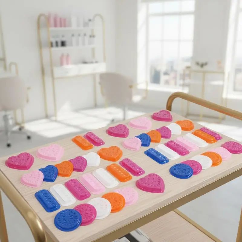 Palette de colle pour cils, supports adhésifs jetables, 100 pièces, pour application d'extensions de cils, nettoyage rapide pour salons de beauté