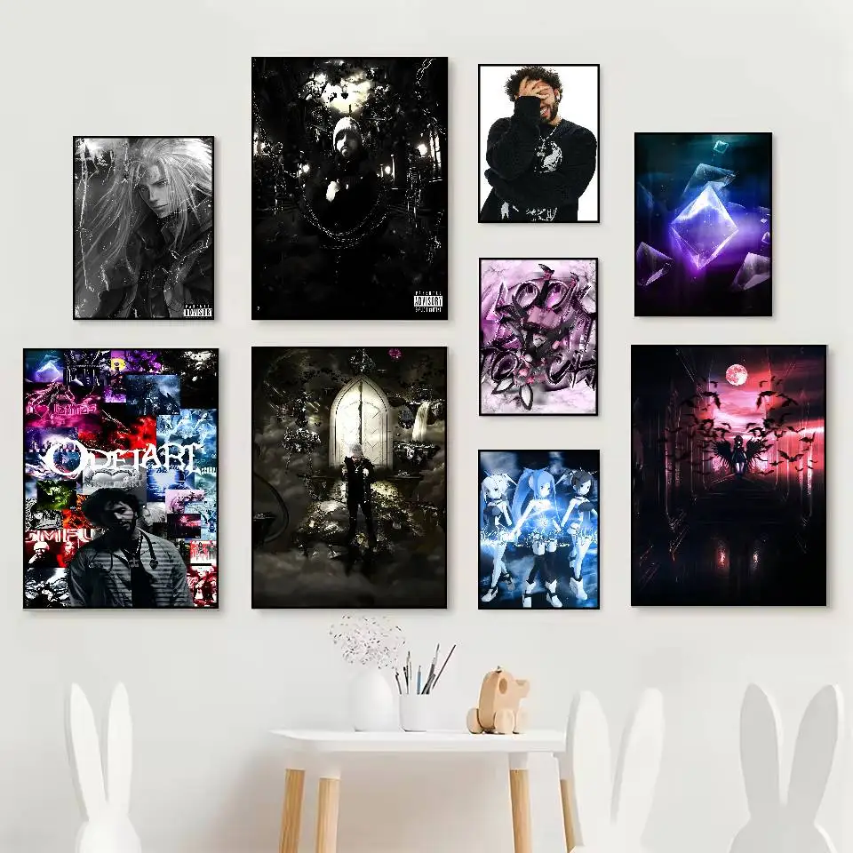 Rapper O-Odetari Poster HD Posters Self Adhesive Waterproof Ideal for Living Room Bedroom Bar Decoration