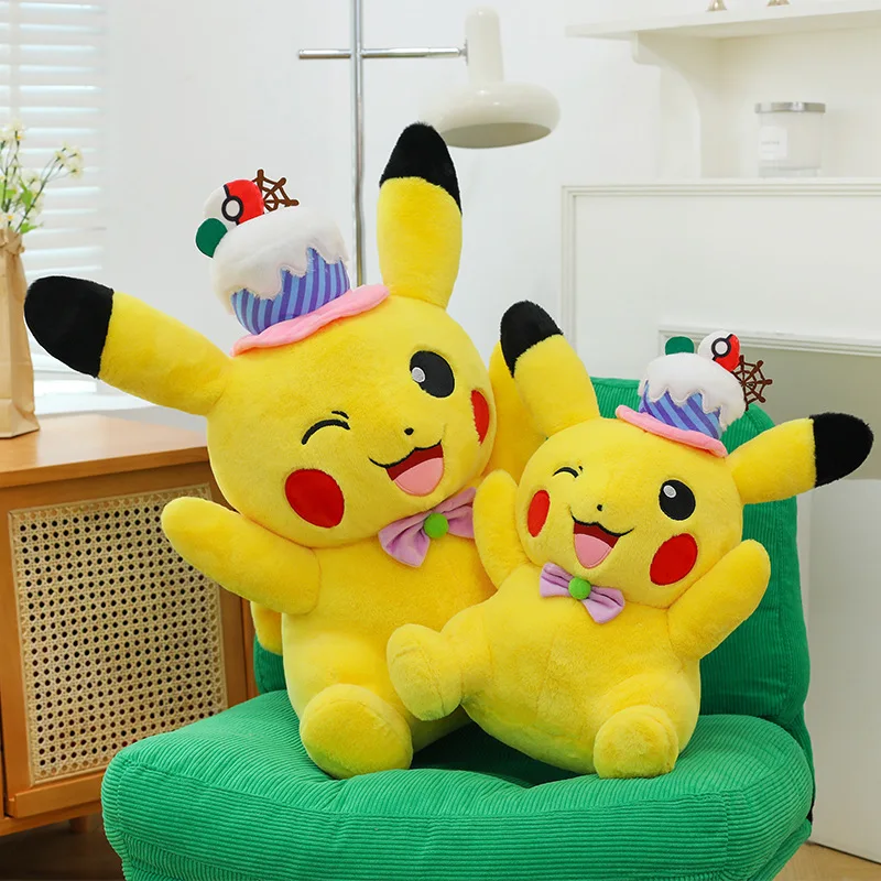 45cm Giant Cake Pikachu Plush Toy Stuffed Animal Plushier Doll Large Pillow Doll Pillow Gift