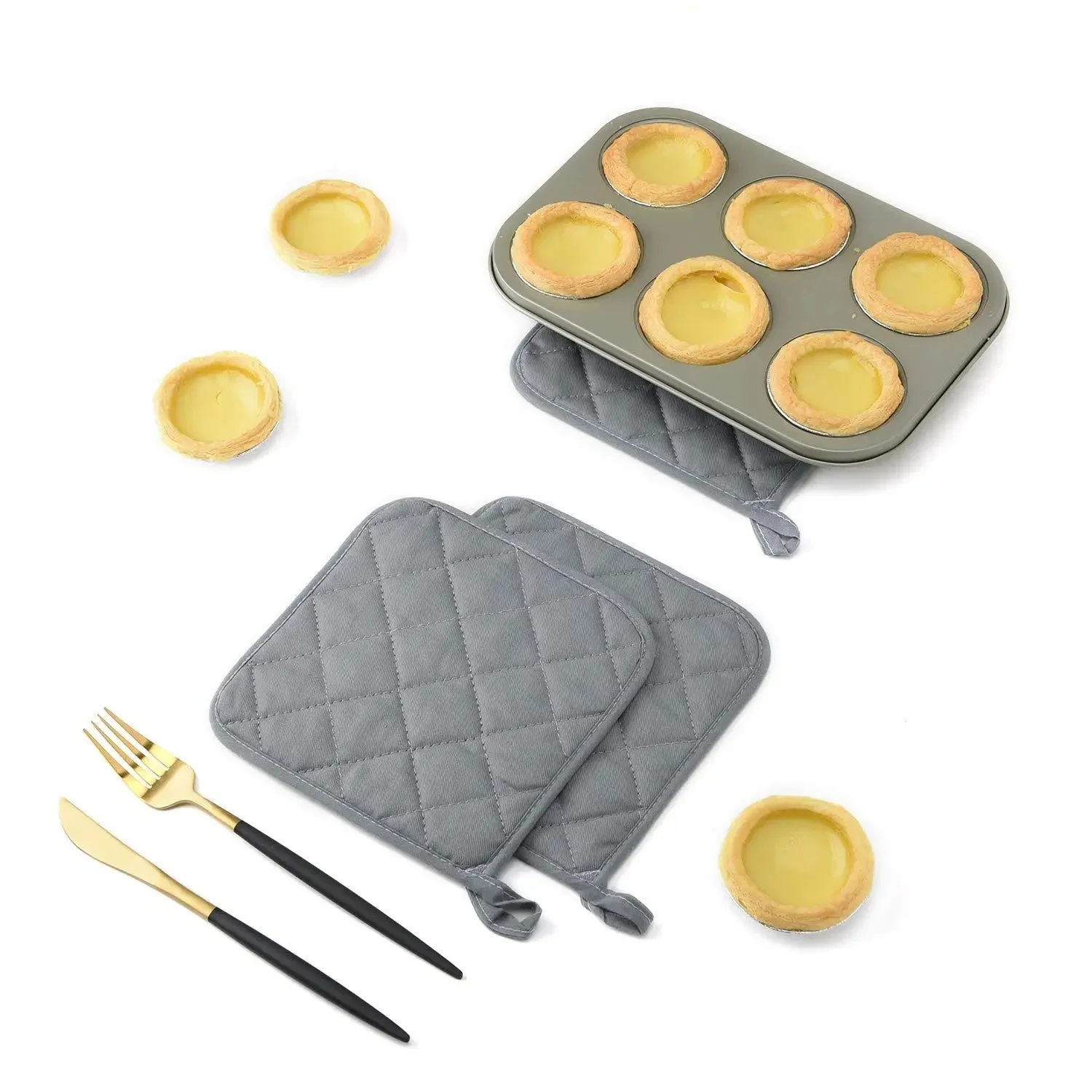 1pc Pot Holders Heat Resistant Potholders Cotton Hot Pad Firm Grip Pot Holders Dining Table Mat Pot Holders Set Kitchen Tool