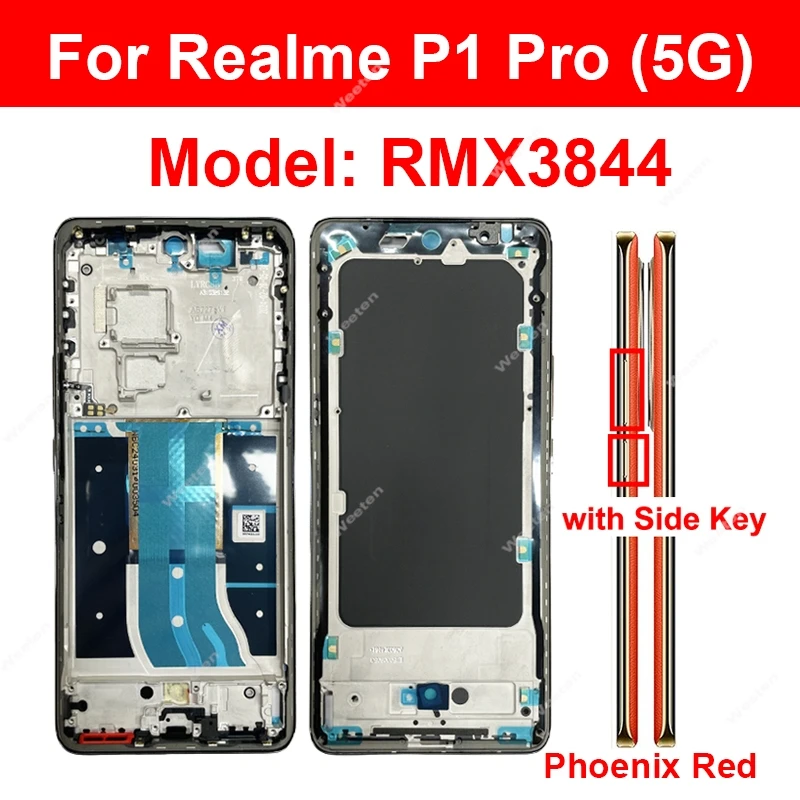 For Realme P1 Pro 12Pro 12 Pro Plus 12X 5G Middle Housing Middle Frame Cover Front LCD Display Screen Housing Frame Repair Parts view 6