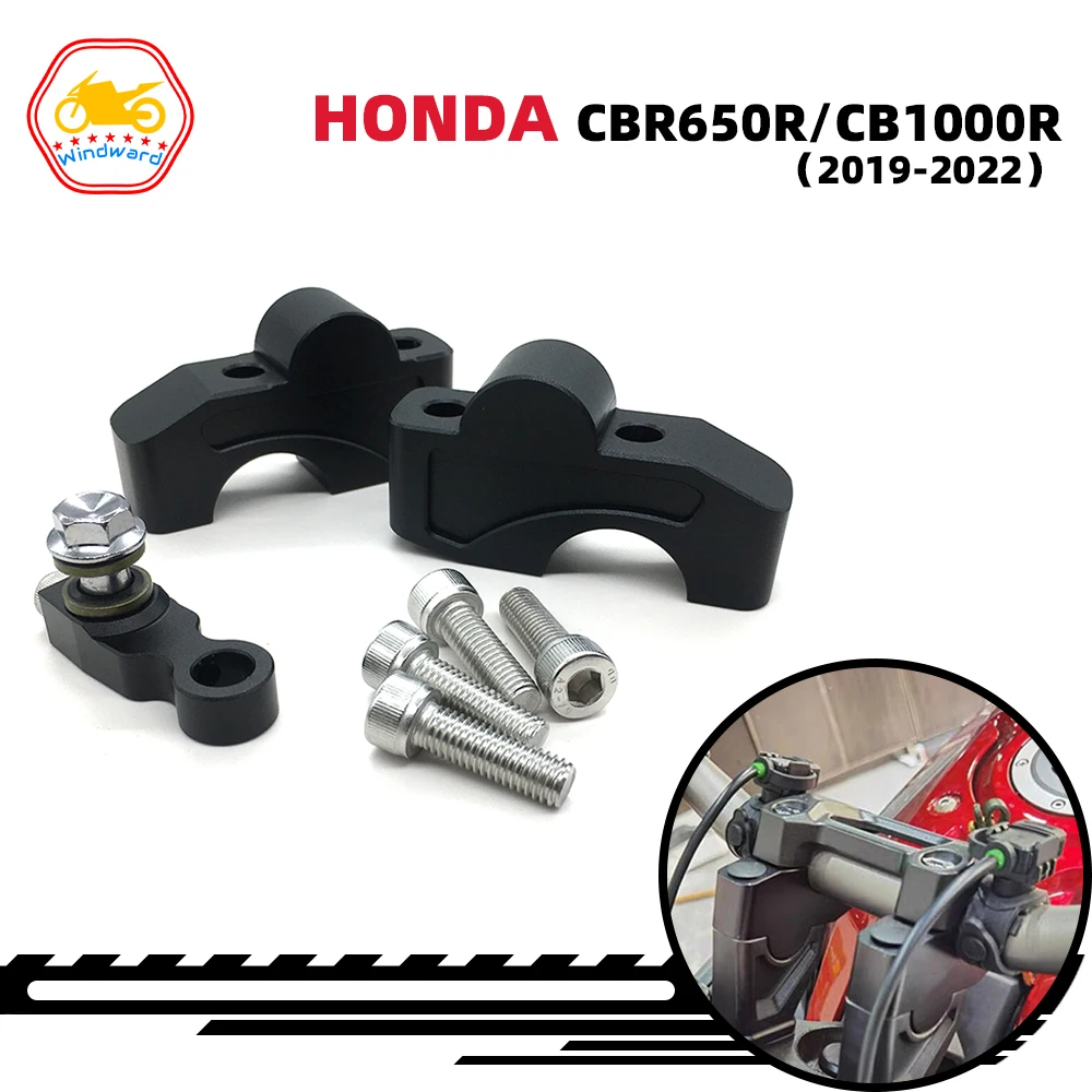 

Motorcycle Accessories Extension Adapter 28mm Handlebar Riser Mount Grip Clip Fits For Honda CB650R CB1000R CB1000 2019-2022