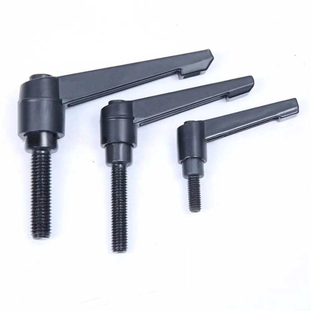 1piece M4 M5 M6 M8 M10 Clamping Lever Machinery L Shape Adjustable Handle Locking External Male Thread Knob Bolt Screw