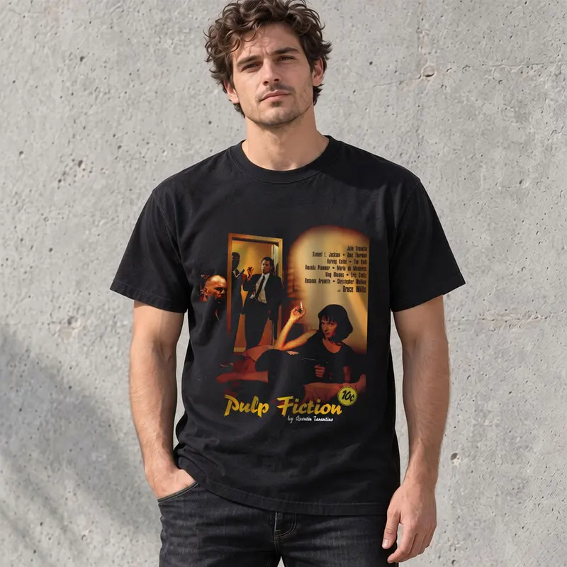 pulp-fiction-movie-graphic-t-shirt-vintage-90s-retro-film-print-tee-quentin-tarantino-classic-cinema-unisex-short-sleeve-shirt