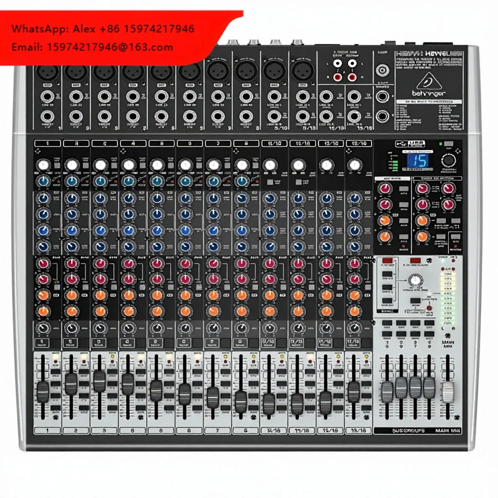 Mezclador USB Behringer XENYX X2442USB de 24 Canales con Multiefectos de 24 Bits