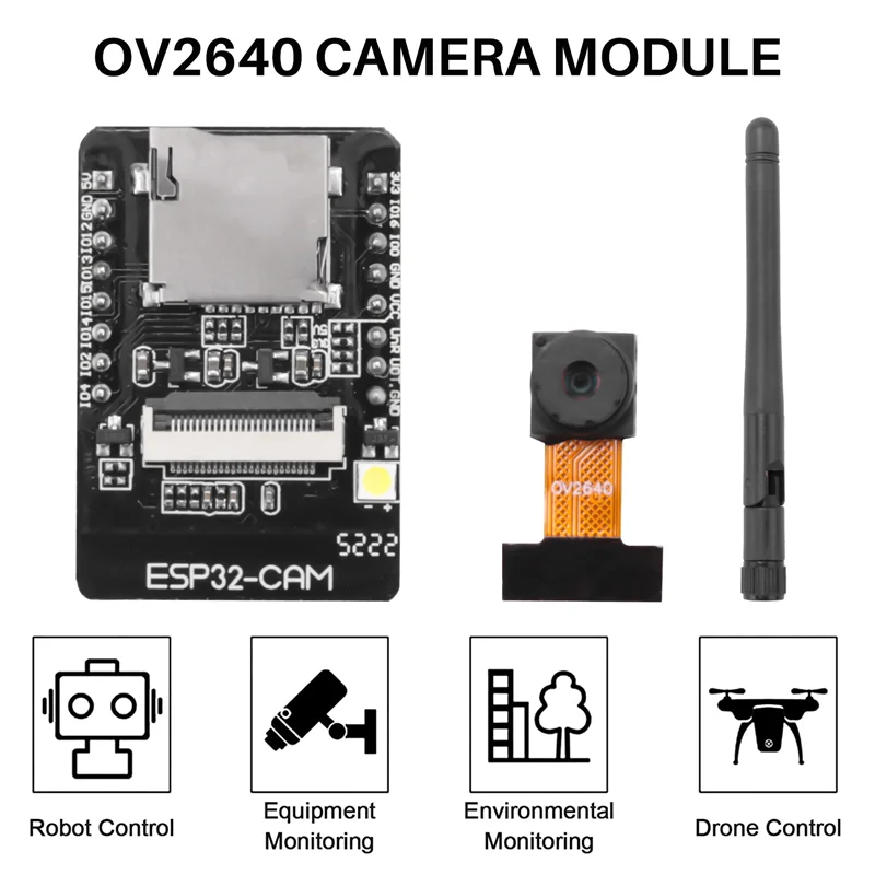 ¡Nuevo! !ESP32-CAM-MB USB ESP32 Serial a Wifi ESP32 CAM Placa de desarrollo CH340G 5V Bluetooth + cámara OV2640 + antena 2,4G IPX