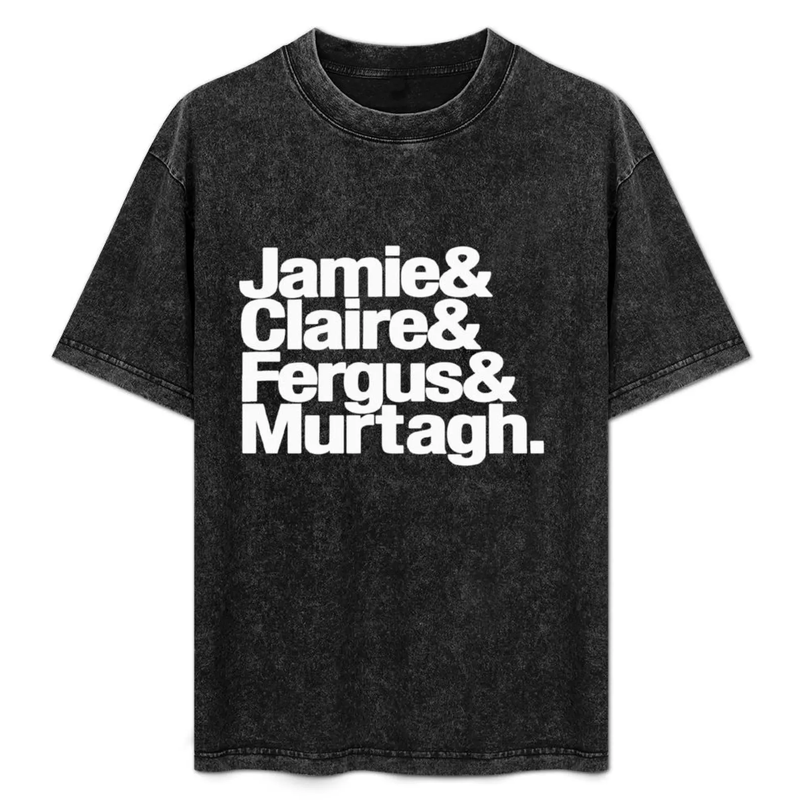 Camiseta Outlander Diana Gabaldon Helvetica Ampersand List, camiseta informal holgada de verano