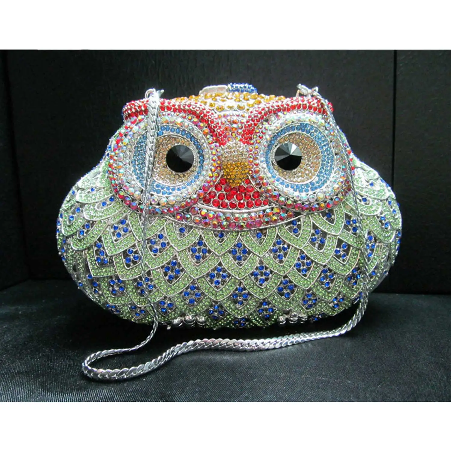 Deluxe Clutch Bags Animal Shaped Owl Crystal Bags Women Wedding Bridal Party Purse Female Diamante Evening Bags SC054