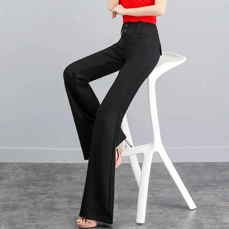 

Широкие брюки женские летние прямые свободные осенние брюки с высокой талией летние повседневные брюки