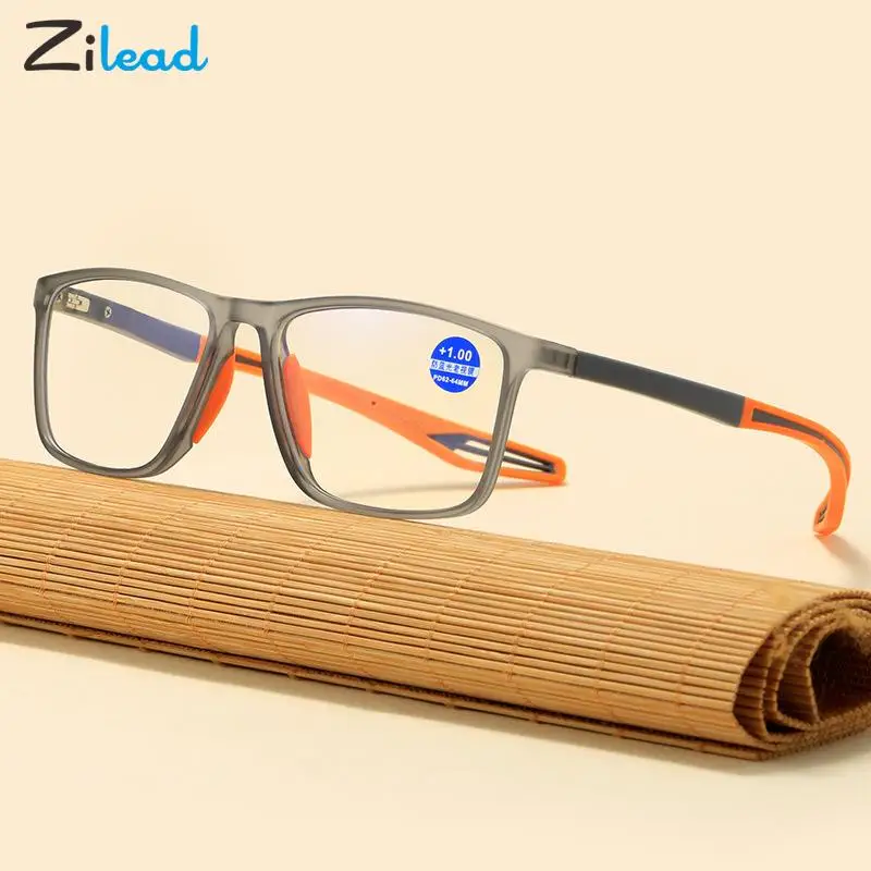 

Zilead New TR90 Ultralight Sports Anti-blue Rays Reading Glasses Men Women Reading Eye Protection Anti-slip Presbyopic Eyewear