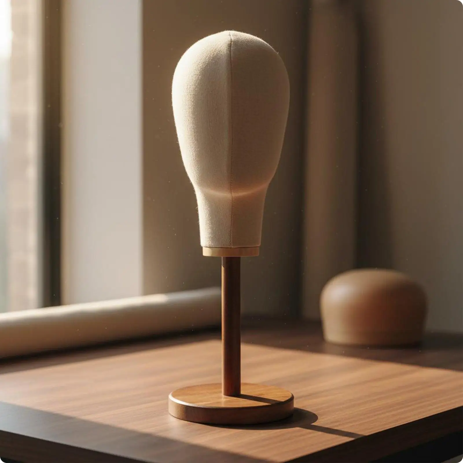 support-de-presentation-pour-chapeaux-et-postiches-base-en-bois-vintage-tete-de-mannequin-recouverte-de-tissu-pour-salon