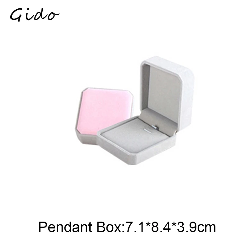 Jewelry Display Set Box Grey and Pink Packing Bag For Women& Men Rings Earrings Bracelets Necklaces Jewelry Gift Box