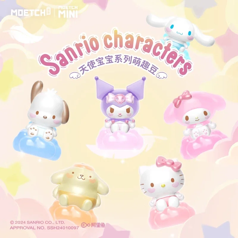 

Фотофон «Моя Мелодия» Kuromi Cinnamoroll Pachacco Pom Purin Angel Baby Series, милые персонажи, мини-игрушки