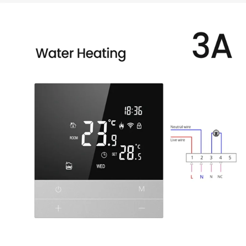 Tuya Wifi inteligentny termostat regulator temperatury ogrzewania wody dla Google Home Alexa łatwa instalacja (B)