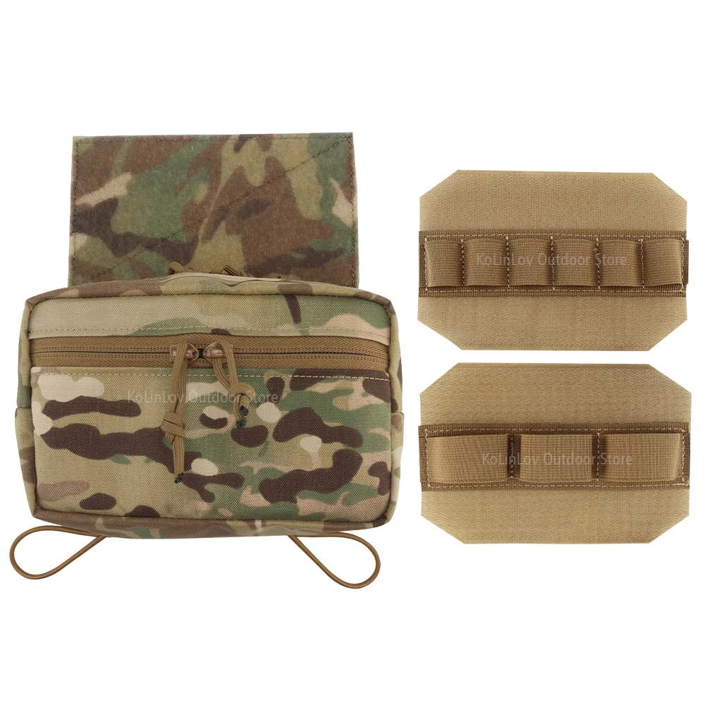 

Tactical Vest Chest Rig Dangler Drop Pouch For JPC CPC LBT D3CR MK3 MK4 Hunting Vest Plate Storage Bag With 2PCS Storage Card