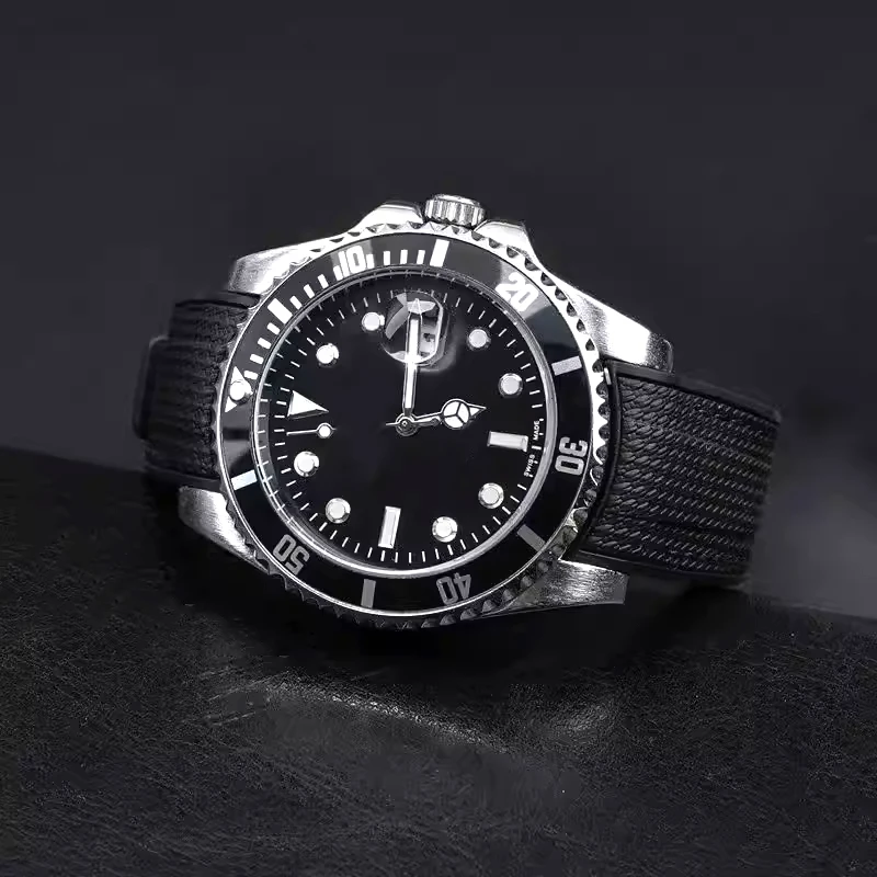 Arc-shaped silicone watch strap For Rolex Cosmograph Daytona Submariner Sea-Dweller Deepsea GMT-Master II Explorer rubber strap