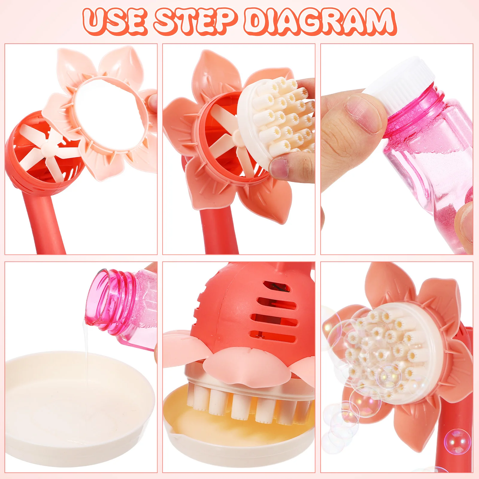 Elektryczna maszyna do robienia baniek w kształcie słonecznika z wieloma otworami dla dzieci, do użytku na zewnątrz i wewnątrz, na imprezy w ogrodzie, urodziny i inne przyjemności.