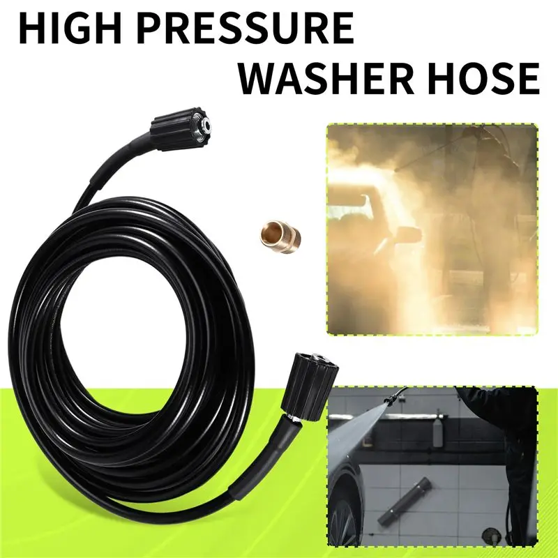 AEE4-Pressure Washer Hose Quick Connector Hose And Extension Coupler For Swimming Pools Siding Washing Cars Floors