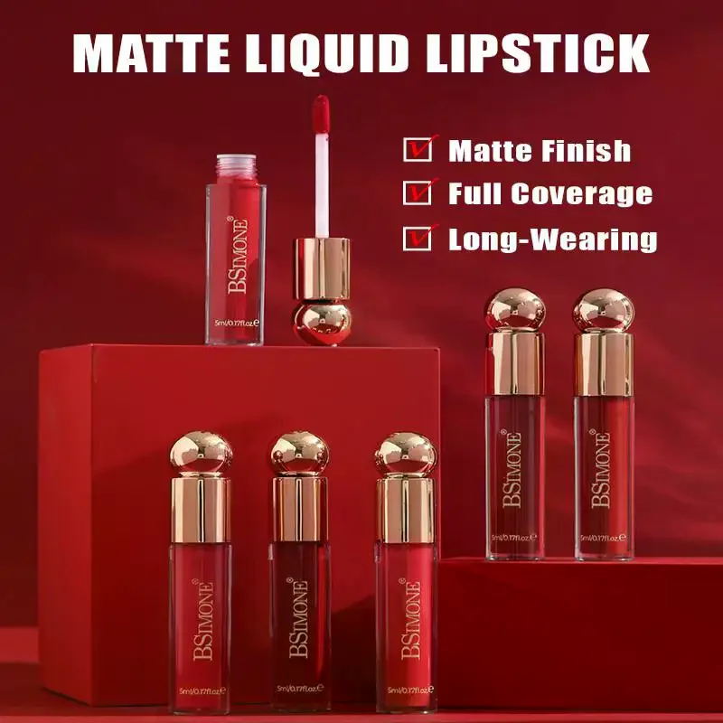 BSIMONE 5 มล. ลิปออยล์เปลี่ยนสี ลิปกลอส บลัชออนแบบน้ำ เครื่องสำอางแต่งหน้า บลัชออนสำหรับใบหน้าและดวงตา ติดทนนาน ให้ริมฝีปากอวบอิ่ม