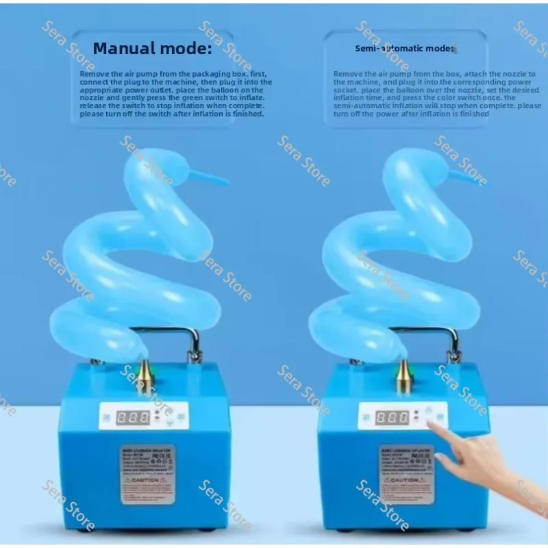 Electric Long Strip Balloon Inflation Pump Multi Functional Portable Magic Balloon Inflator with Timer and Foot Switch B231M